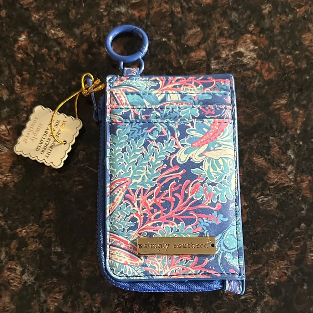 Simply Southern Vibrant Coral 🪸wallet NWT